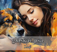 Sennik głaskać psa