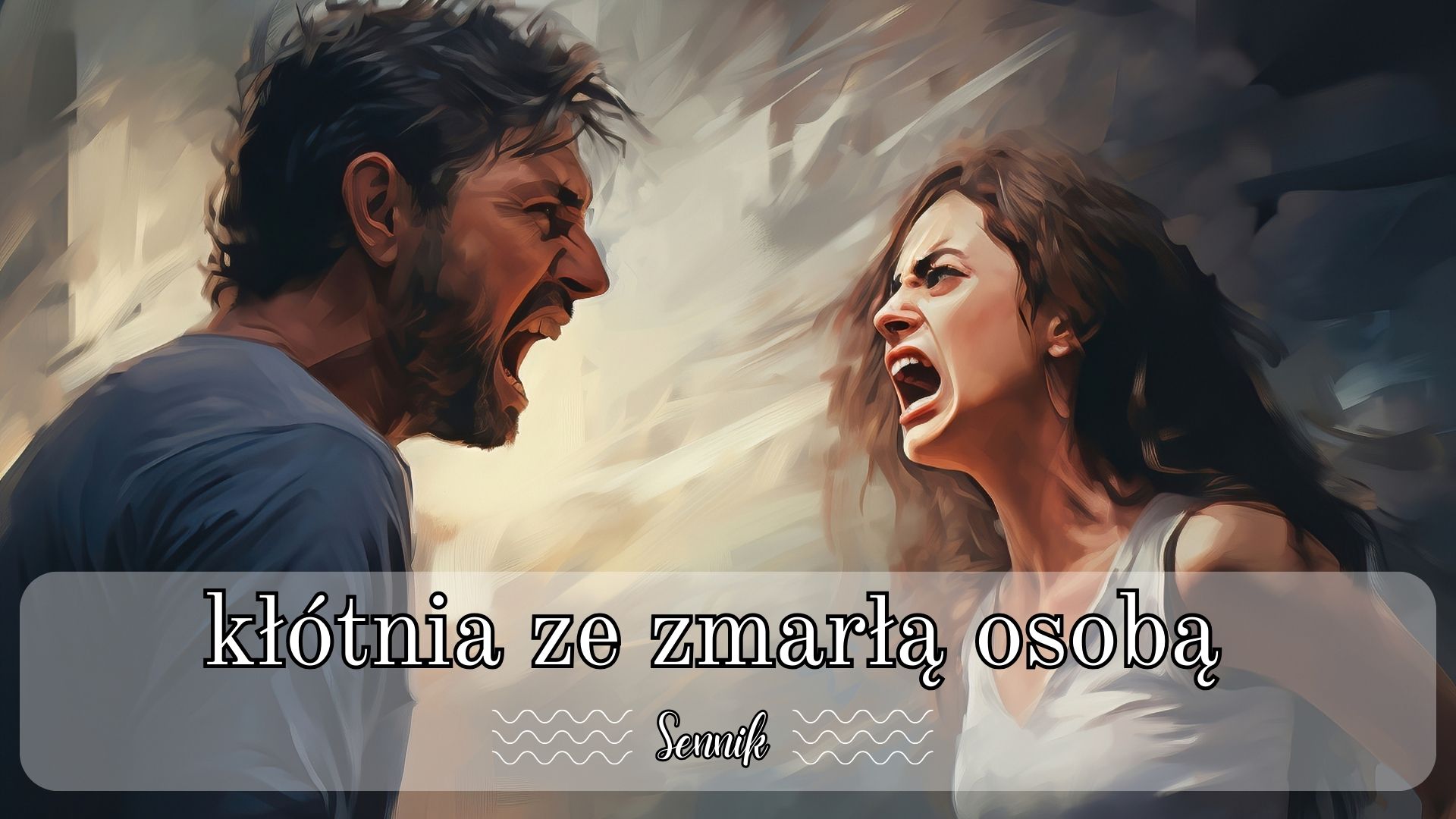 Sennik kłótnia ze zmarłą osobą