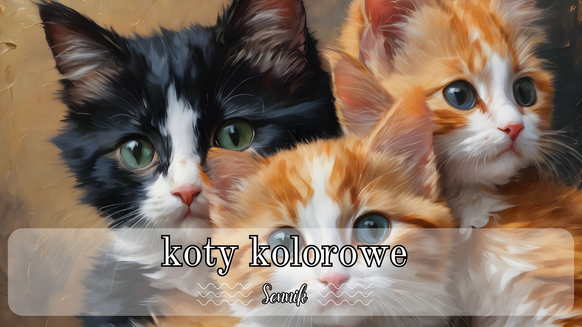 Sennik koty kolorowe