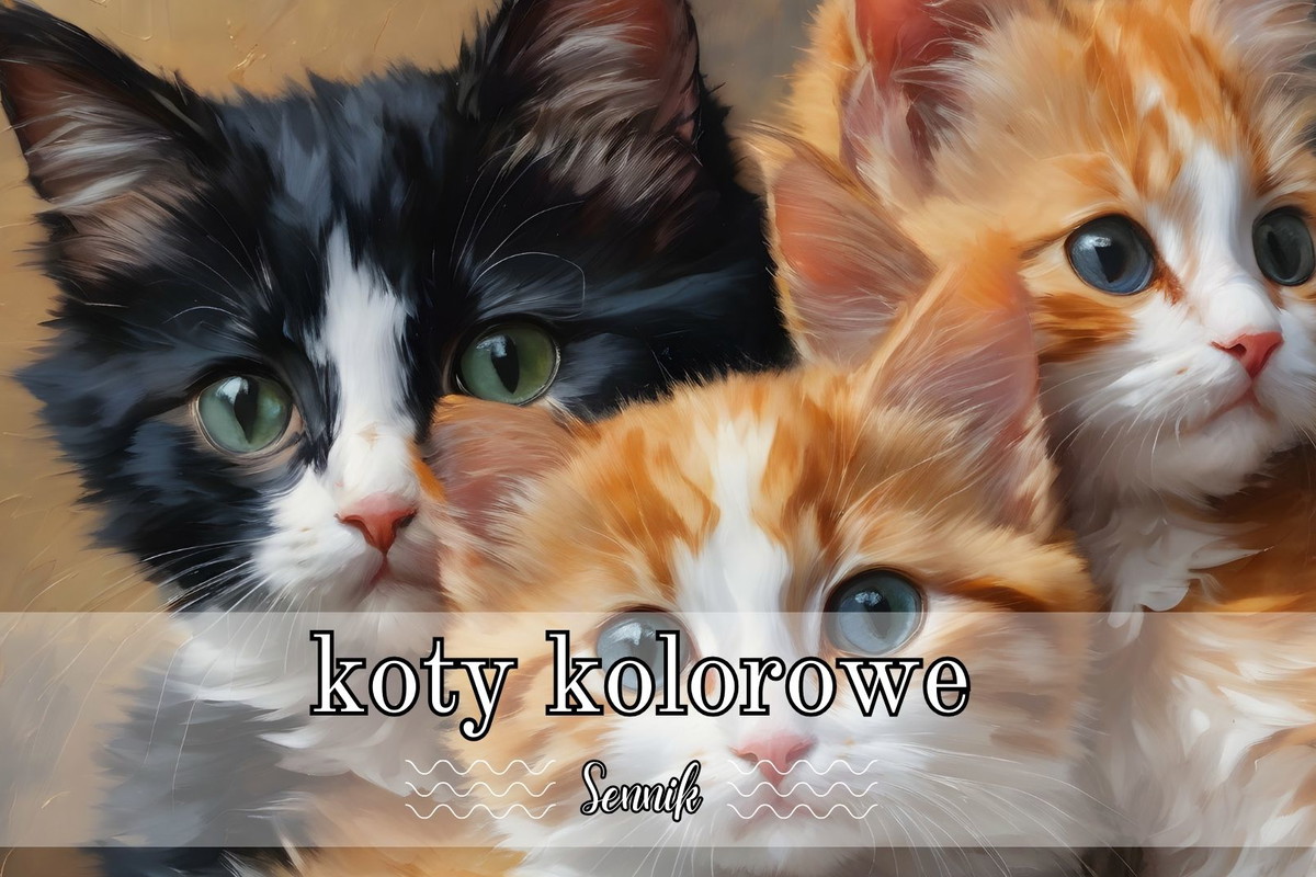 Sennik koty kolorowe