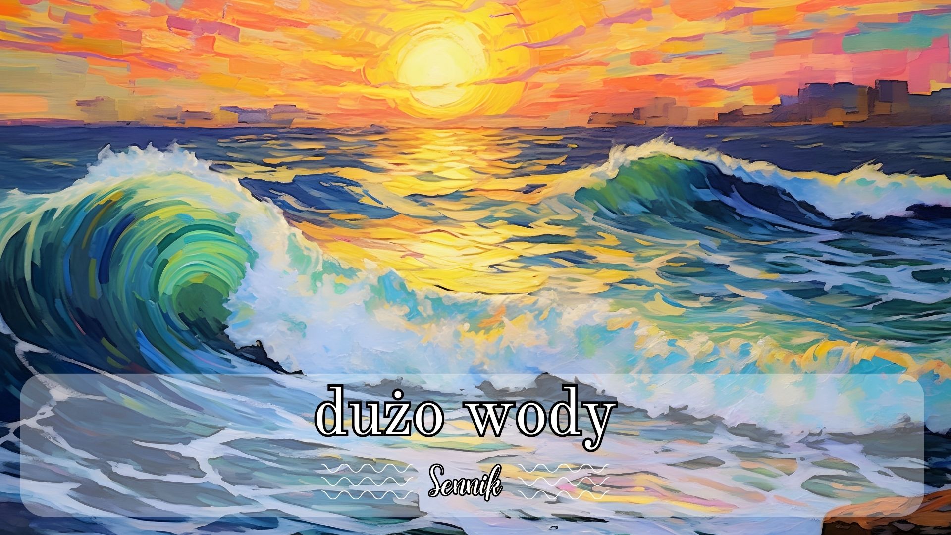 Sennik dużo wody