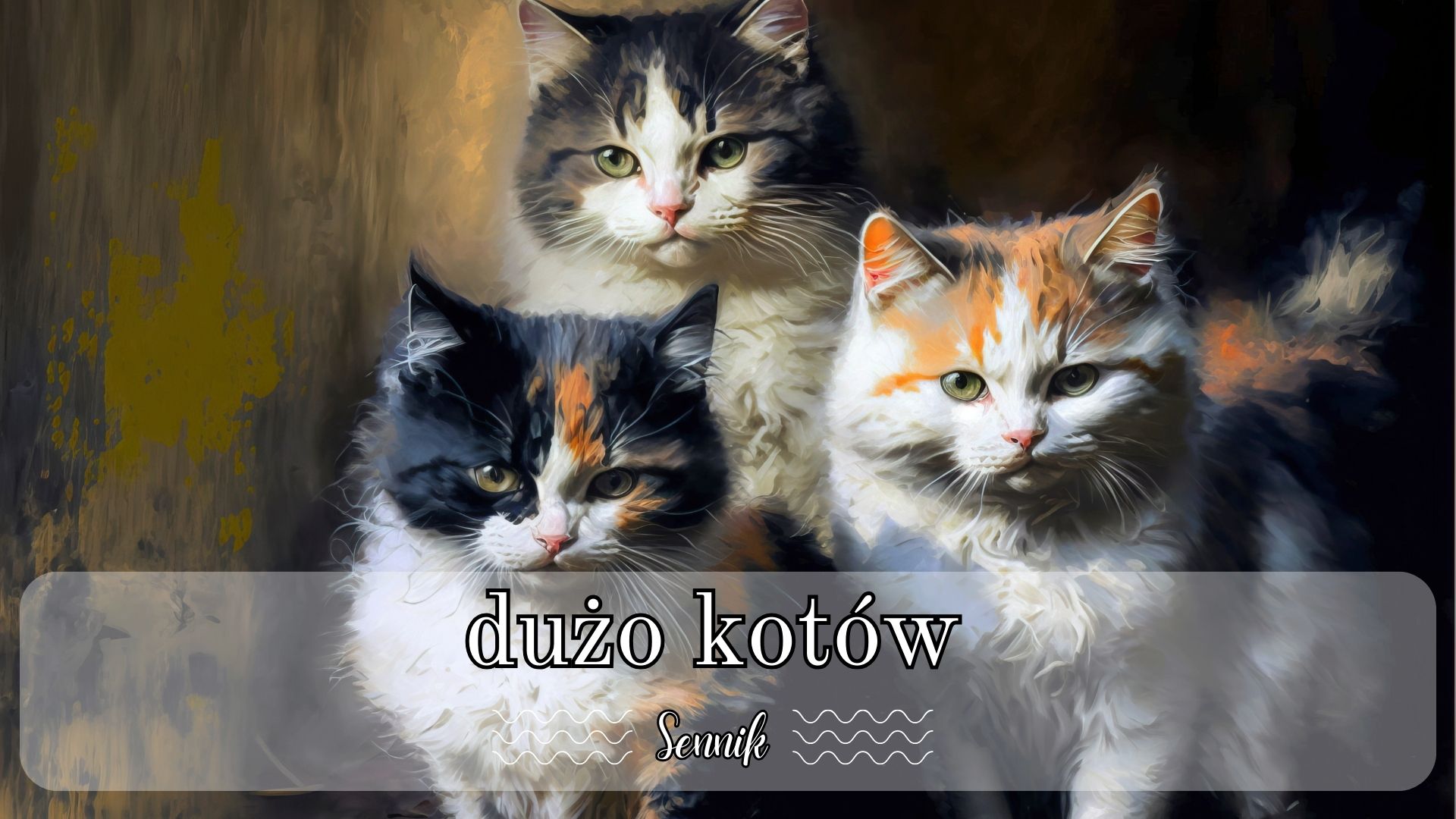 sennik koty dużo kotów