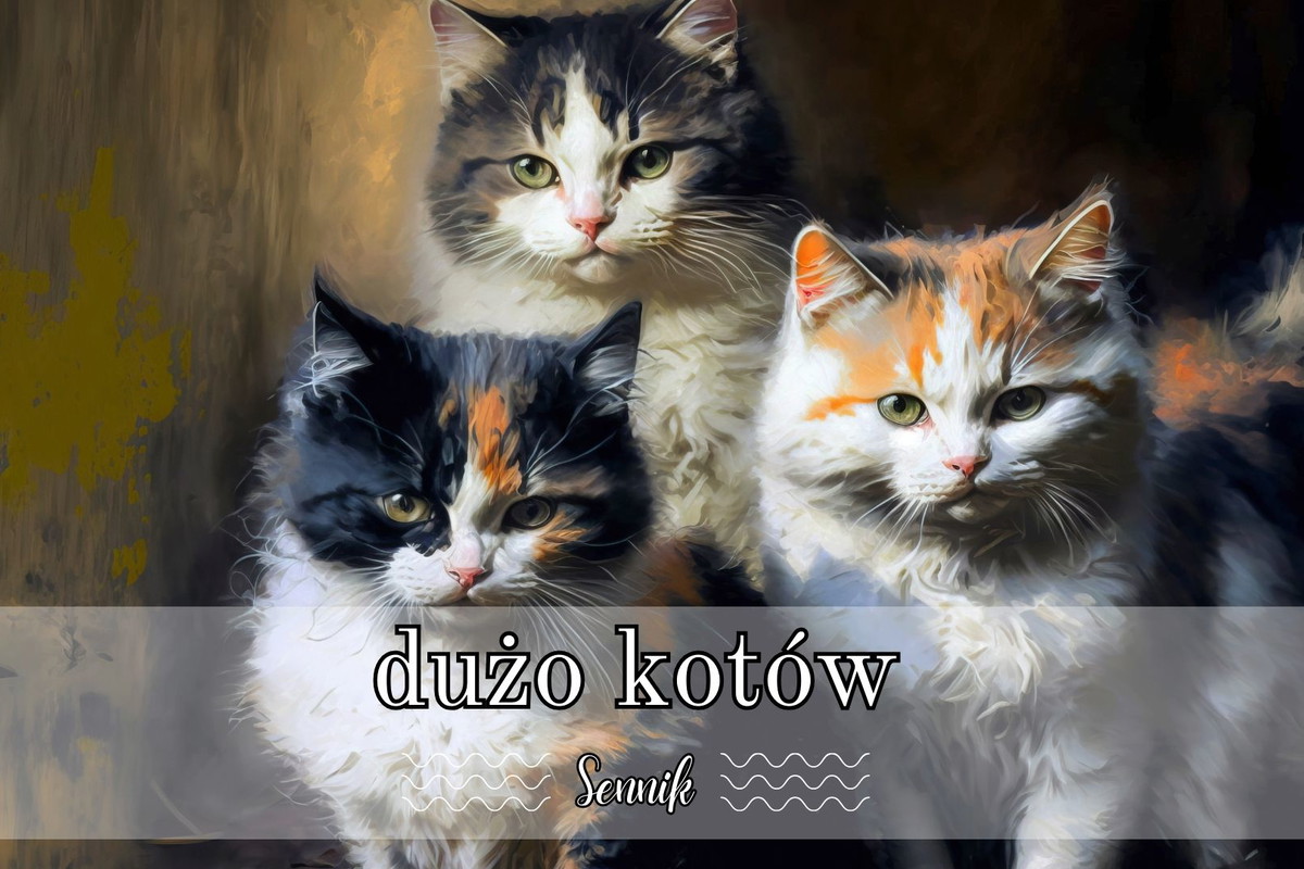 sennik koty dużo kotów