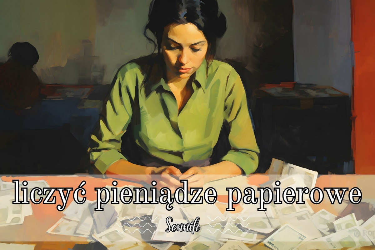 Sennik liczyć pieniądze papierowe