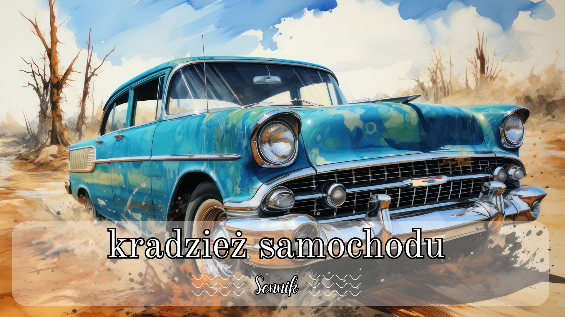 Sennik kradzież samochodu