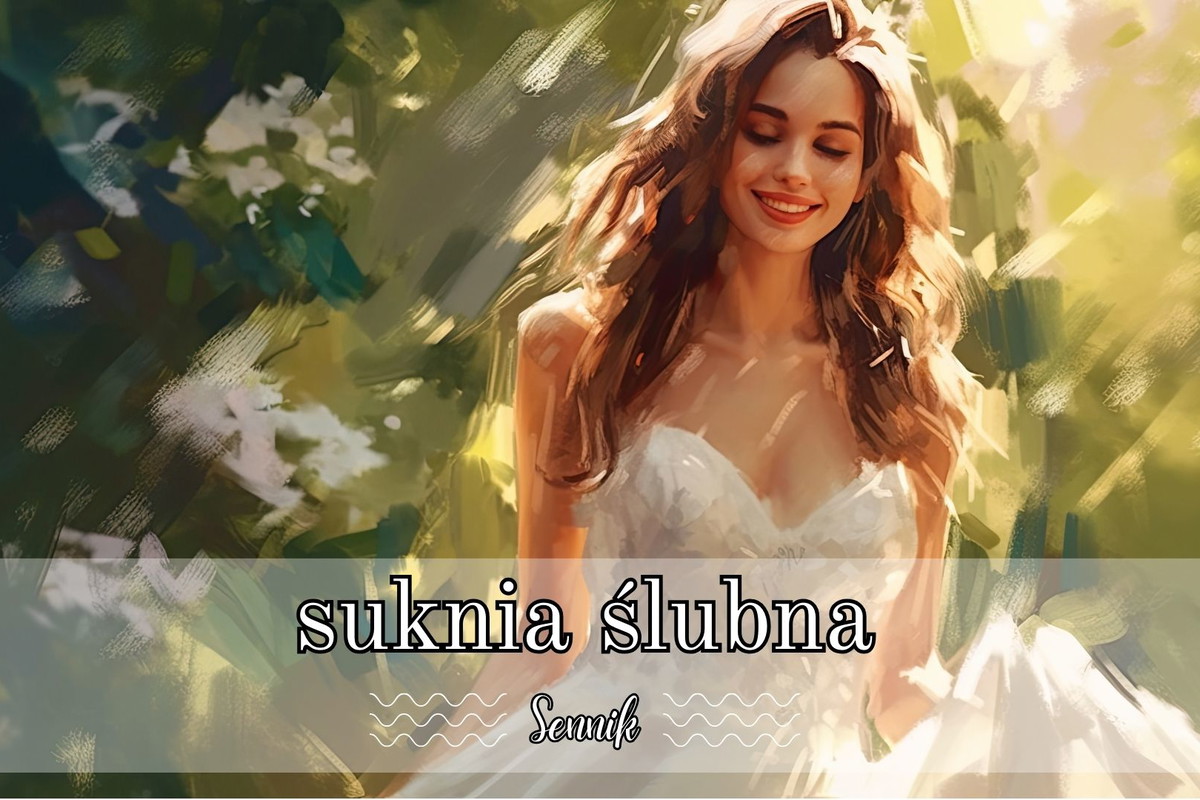 Sennik suknia ślubna