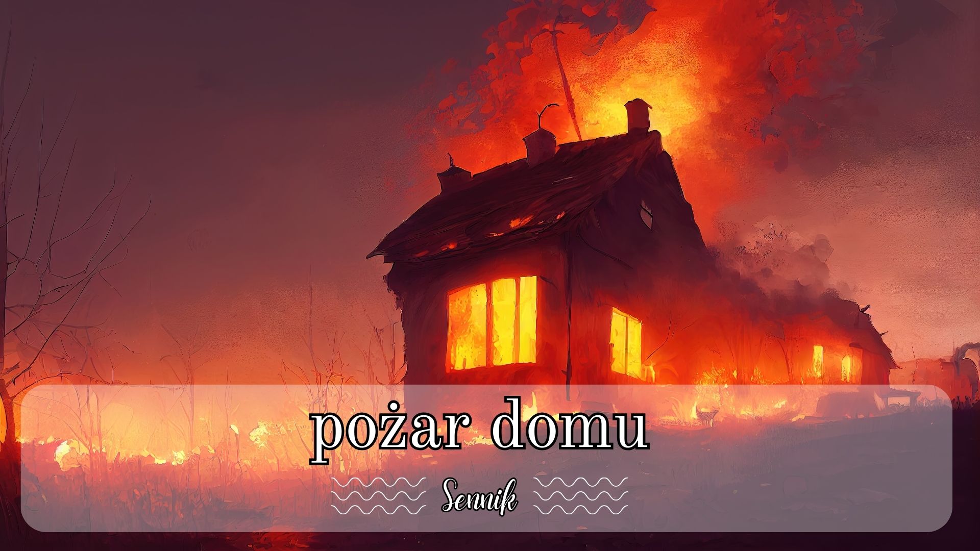 Sennik pożar domu