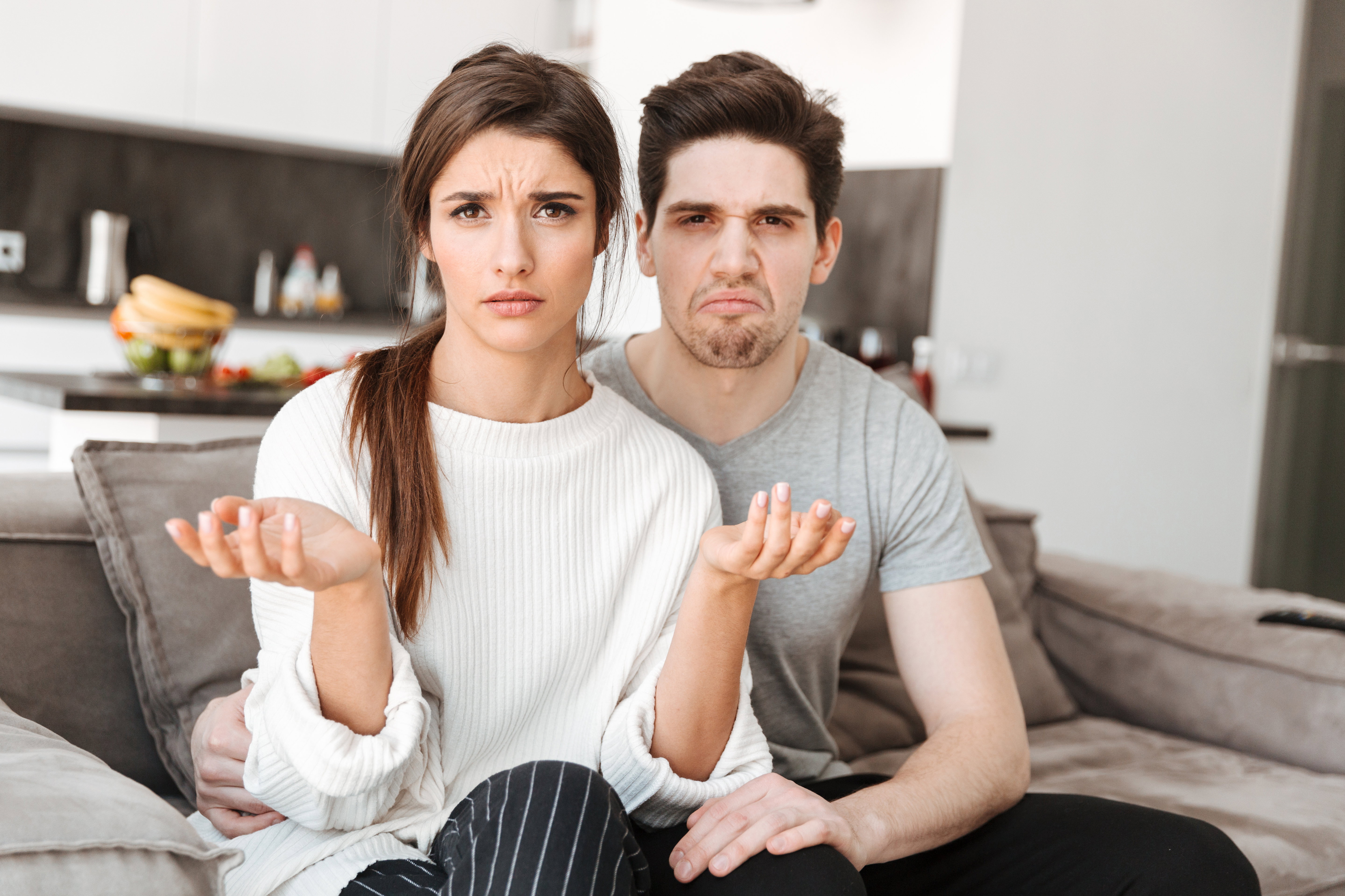 zdenerwowana para problemy