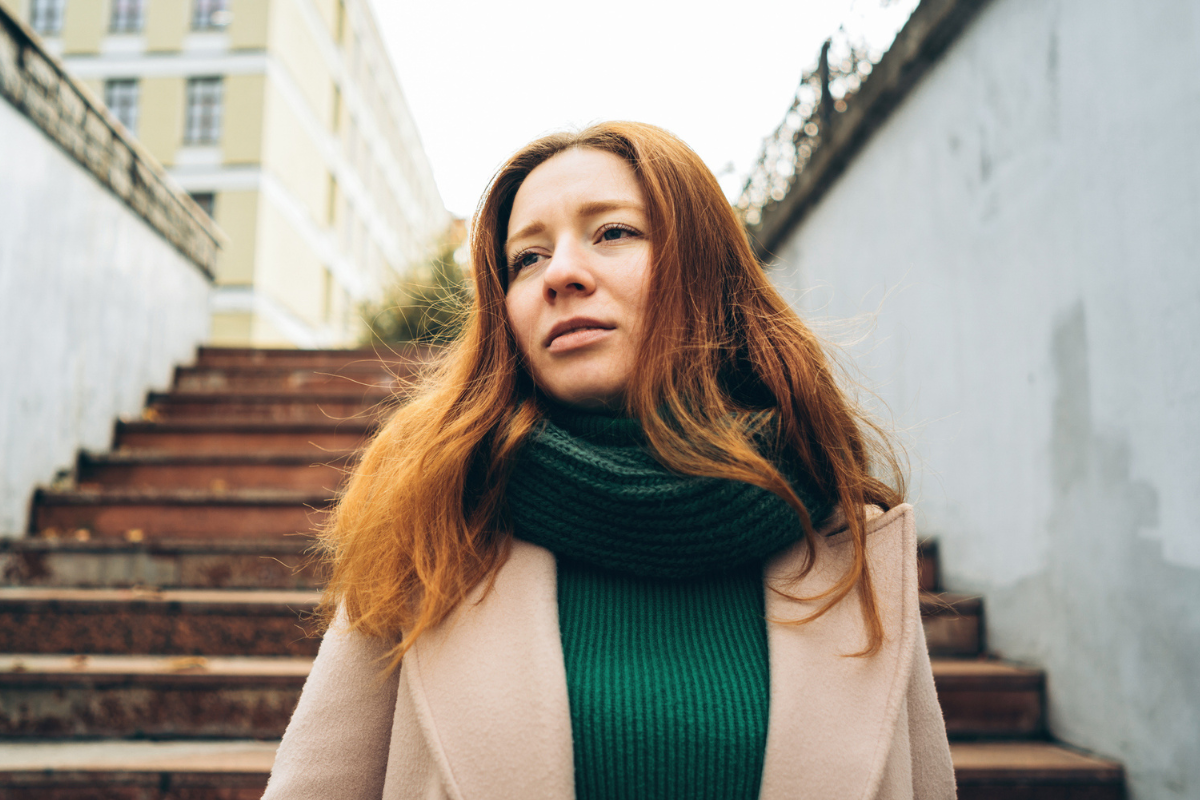 zmartwiona kobieta