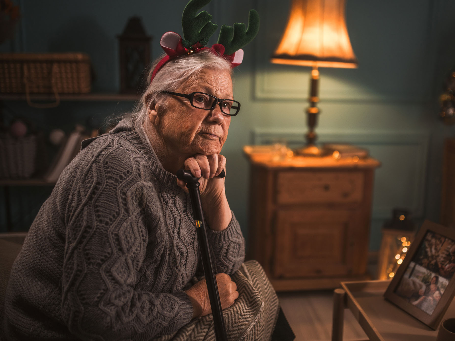 Senior woman who spent Christmas alone away from her family and friends