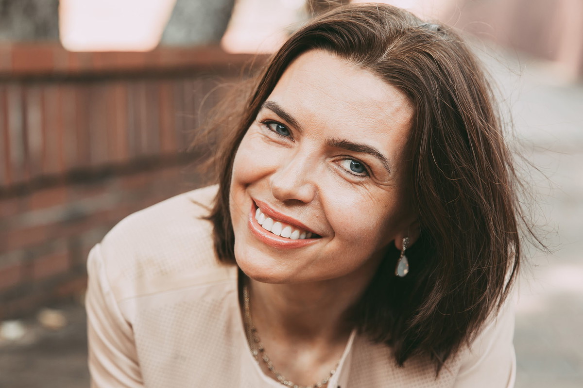 Confident happy woman