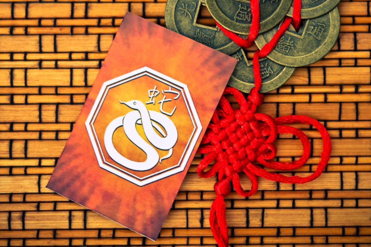 Wąż chiński znak zodiaku