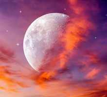 Ostatnia kwadra Księżyca w lutym 2025