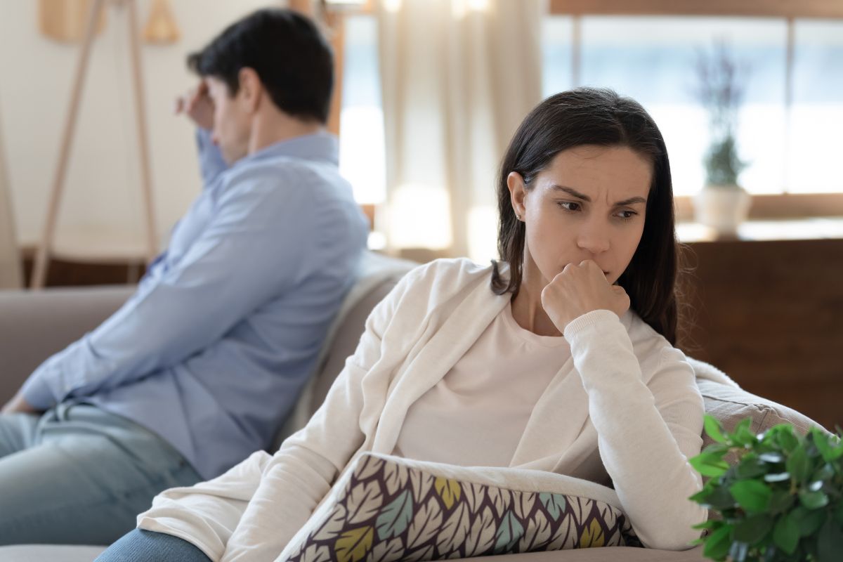 kobieta skonfliktowana z mężem