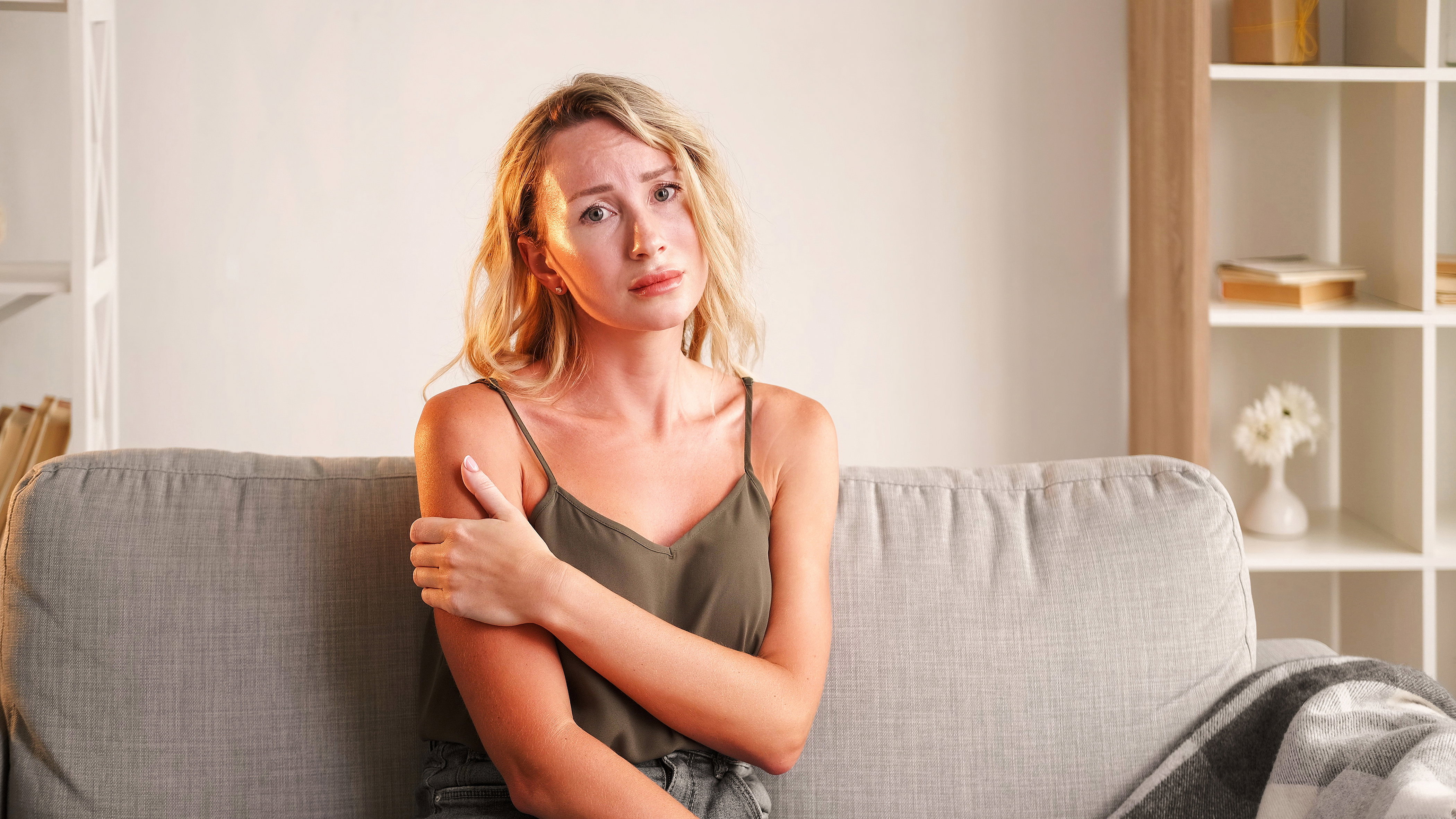 Bad news upset woman disappointment regret