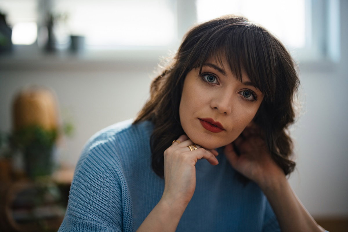 Portrait Of Serious Woman At Home