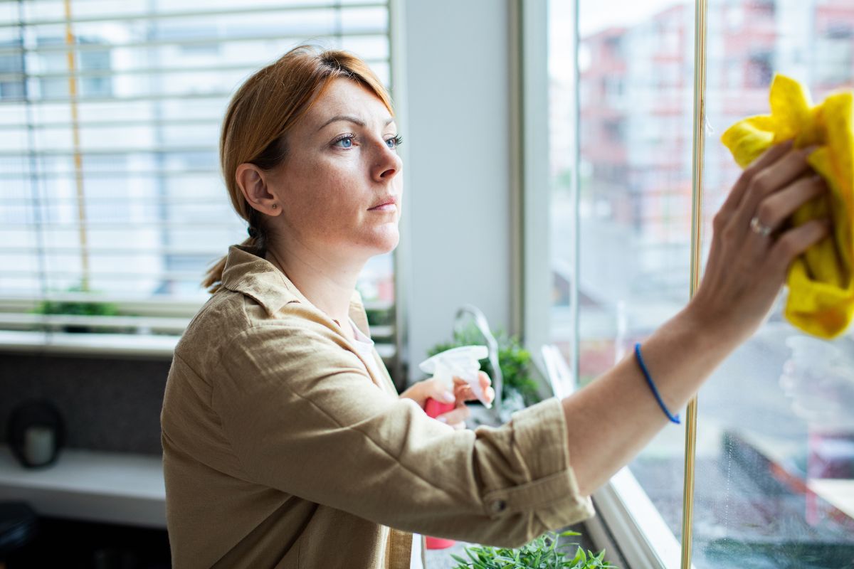 Synowa myje okna u teściowej, a ta ją krytykuje