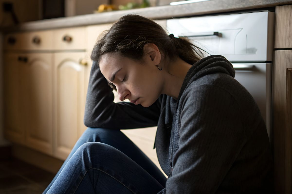 załamana kobieta żałuje kredytu na wesele