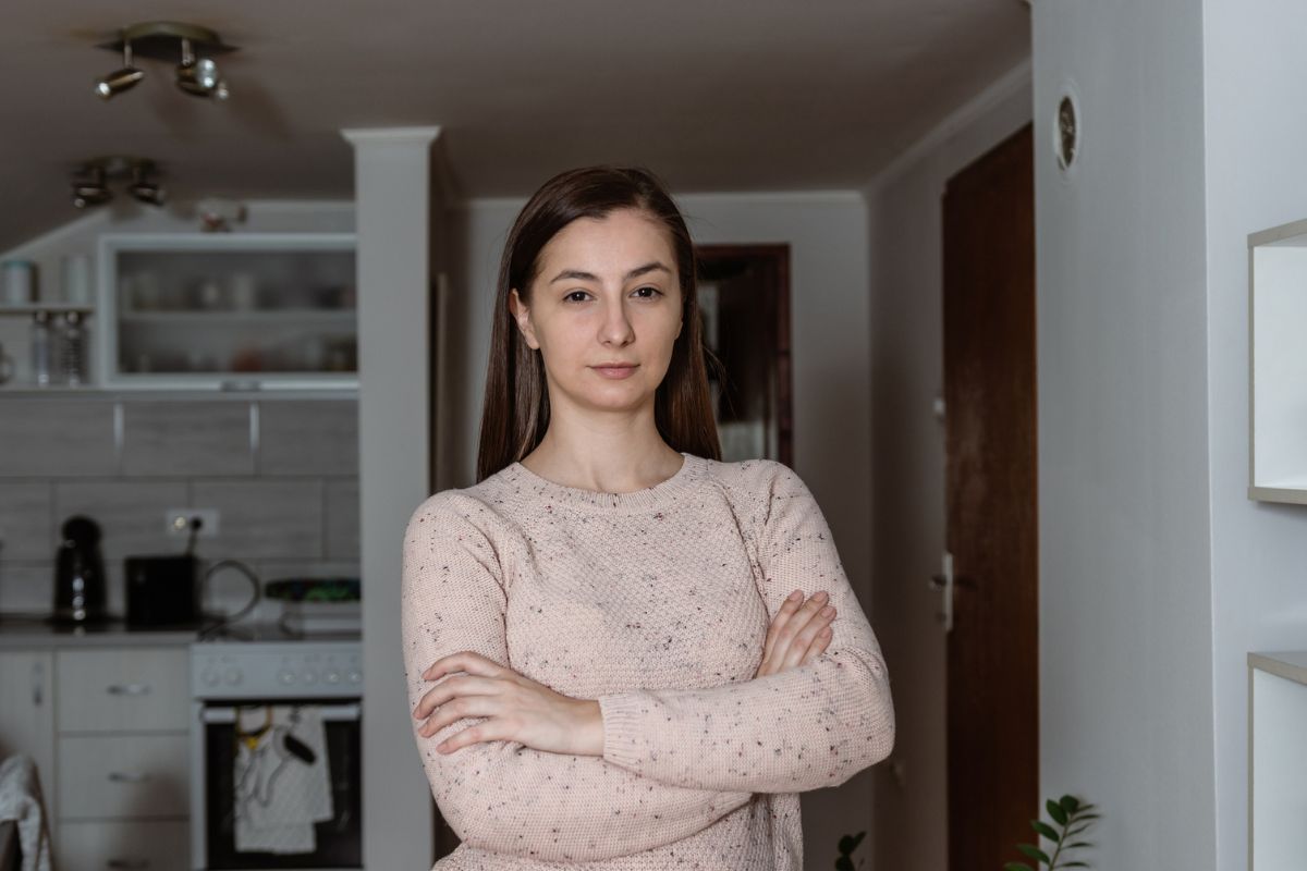 pewna siebie kobieta