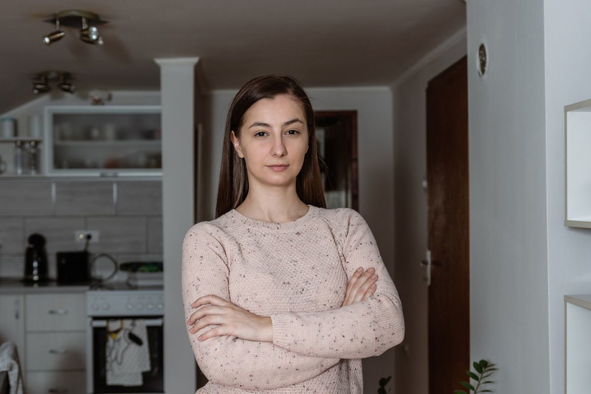 pewna siebie kobieta
