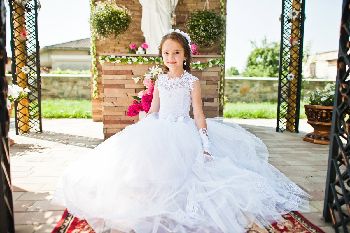 dziewczynka u komunii