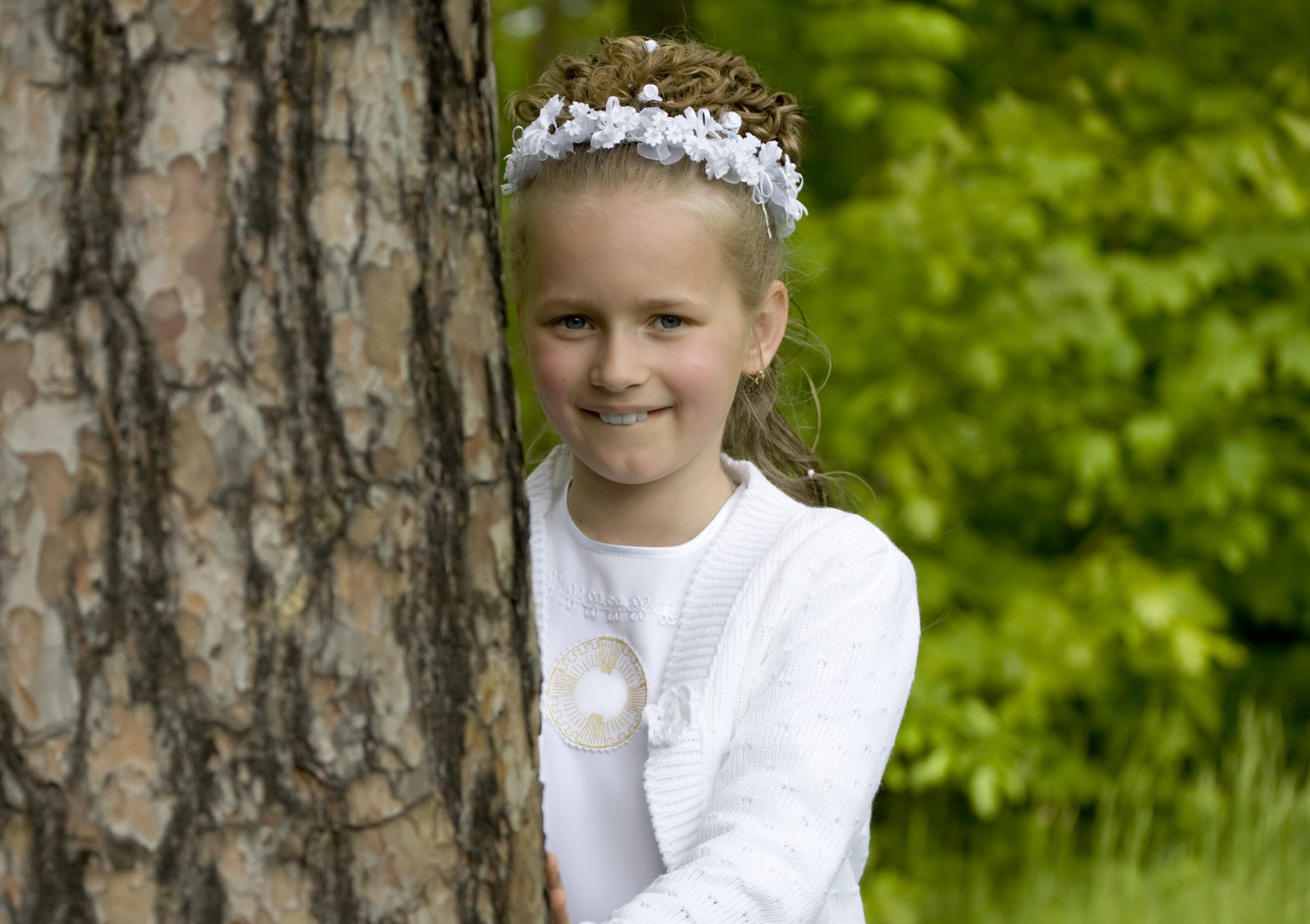 First communion girl