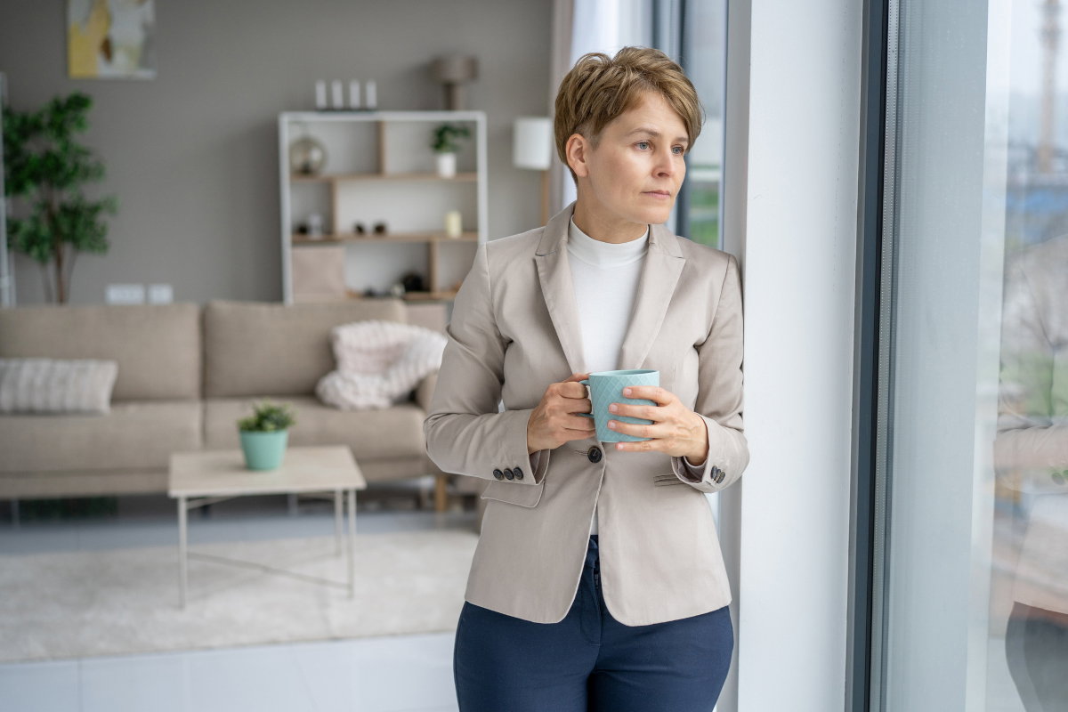 kobieta w domu