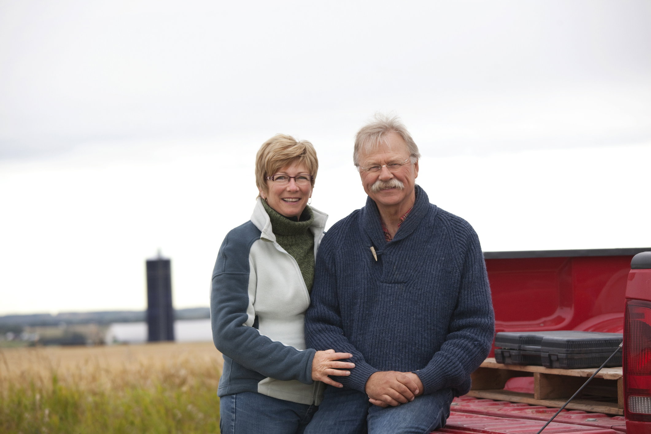 Farm Couple with Truck