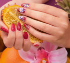 tropikalny manicure