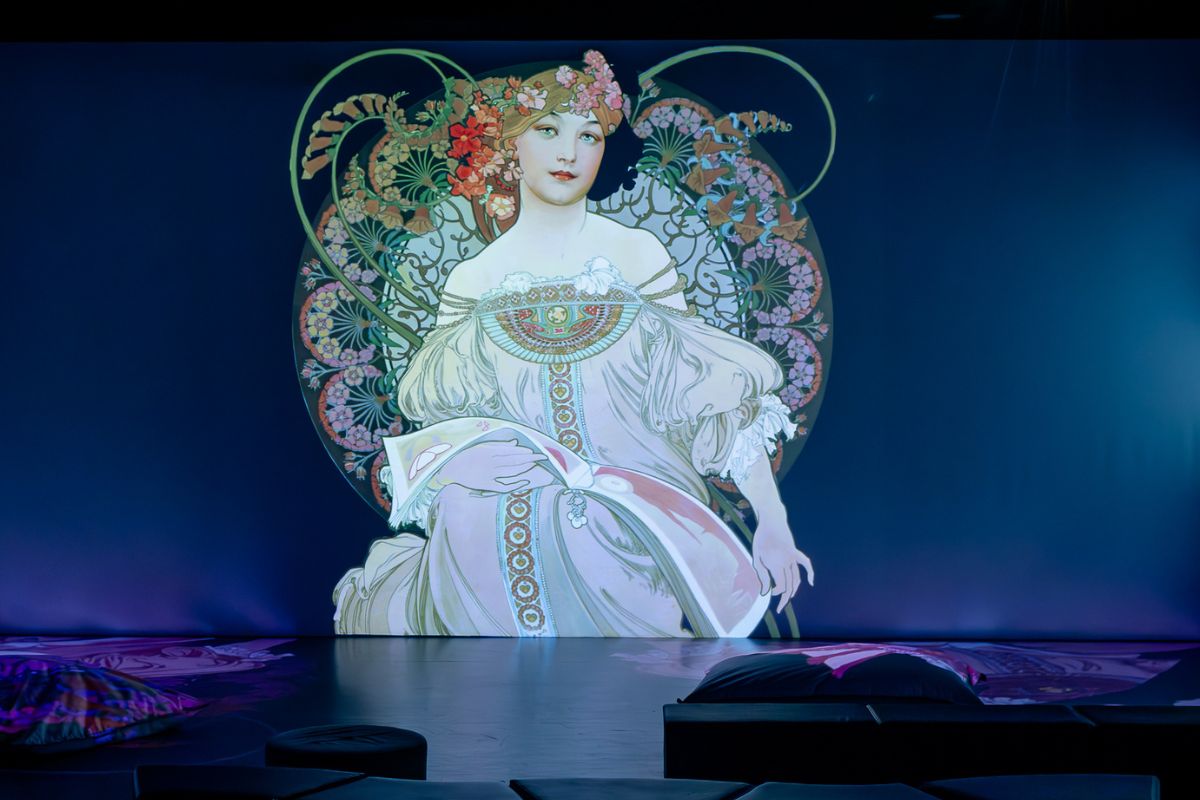 Kadr z wystawy Alfons Mucha - Magia Secesji, fot. Art Box Experience