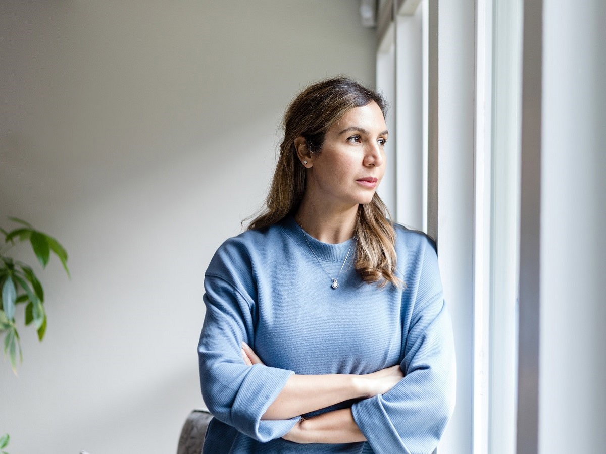 kobieta po rozwodzie w domu