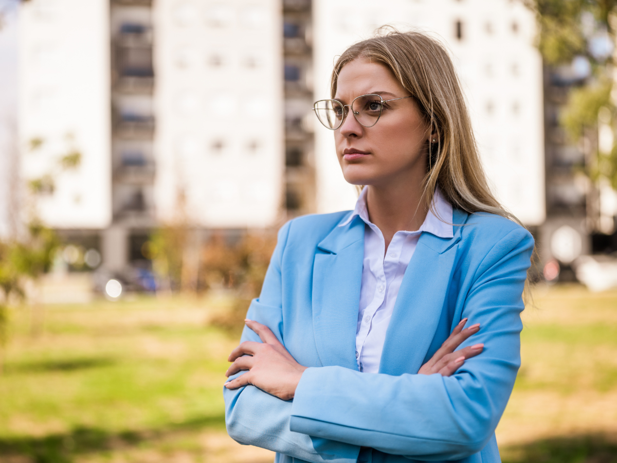 zdeterminowana kobieta