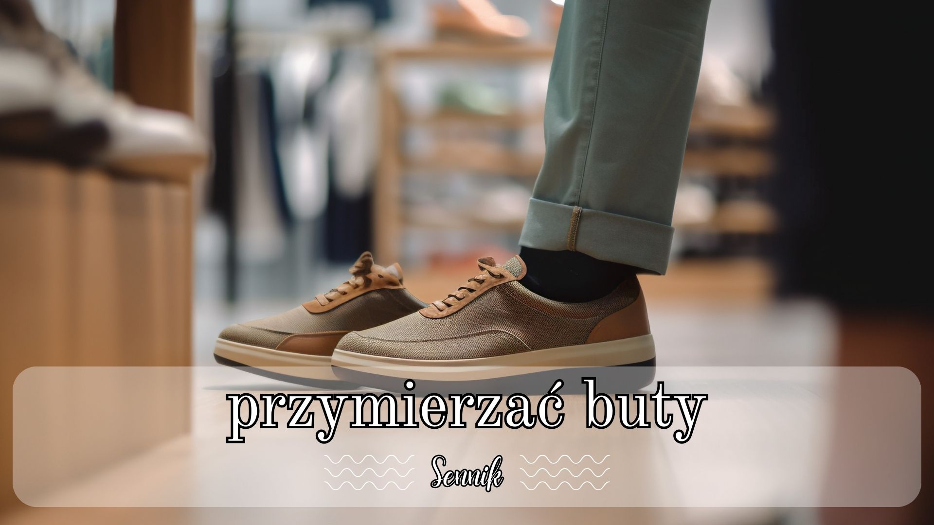 Sennik buty przymierzać