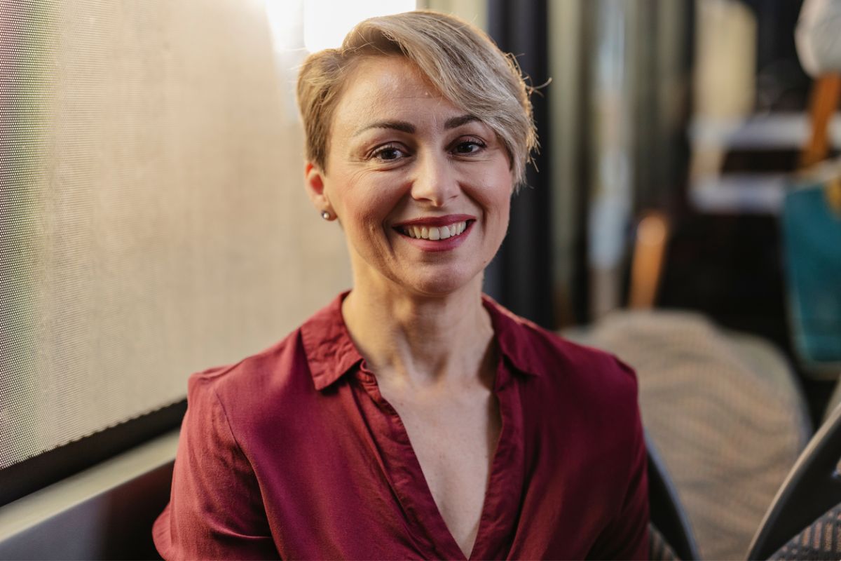 Uśmiechnięta kobieta