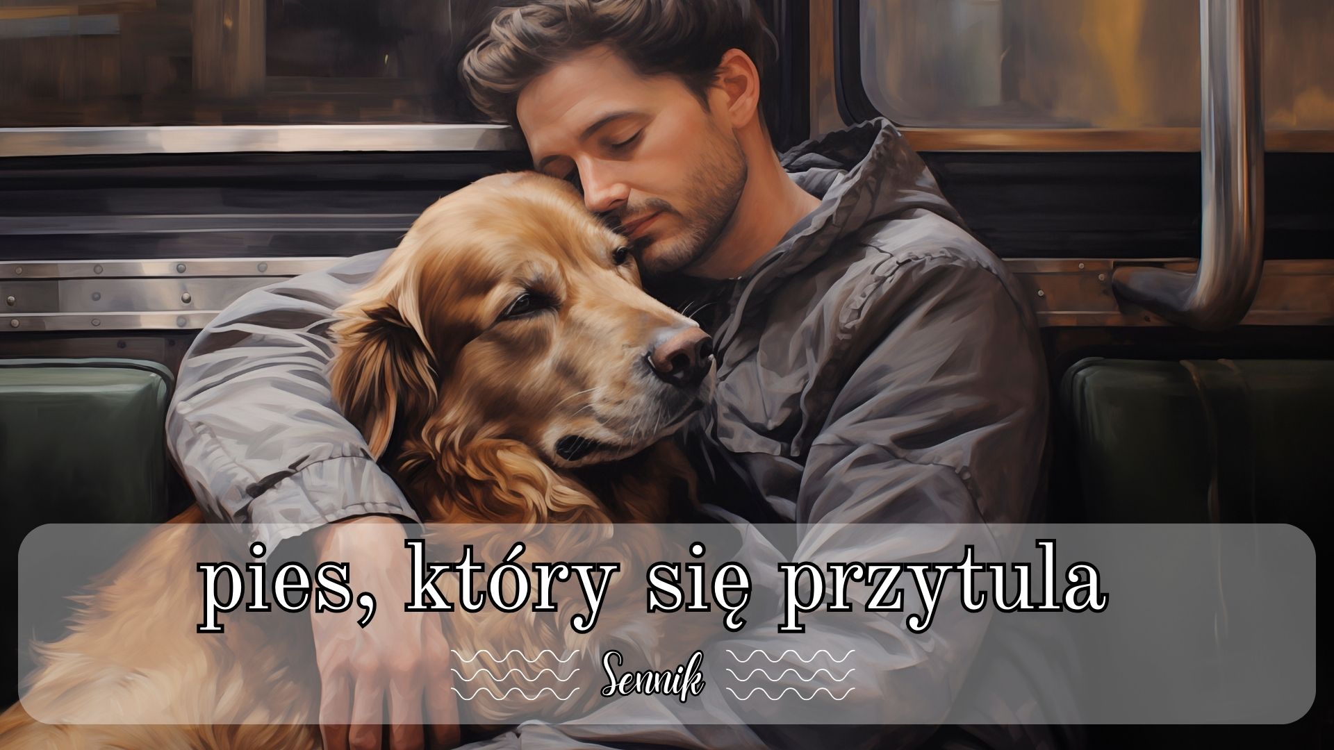 Sennik pies który się przytula