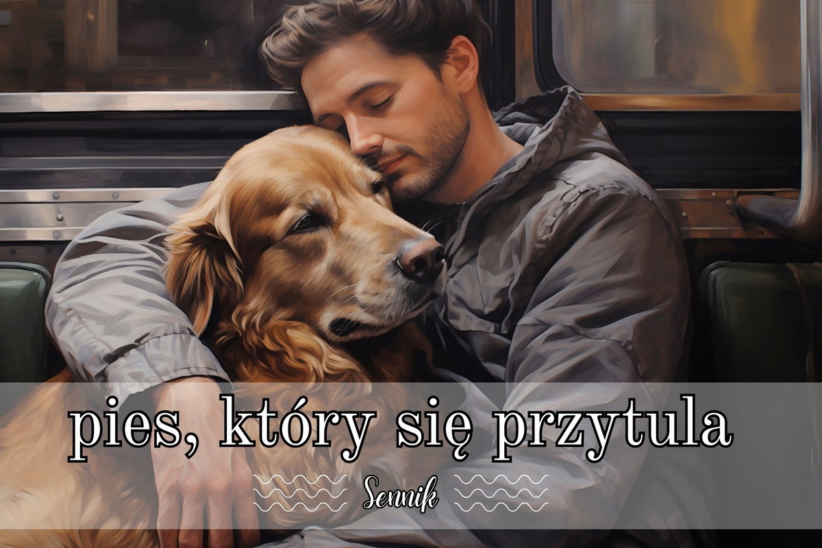 Sennik pies który się przytula