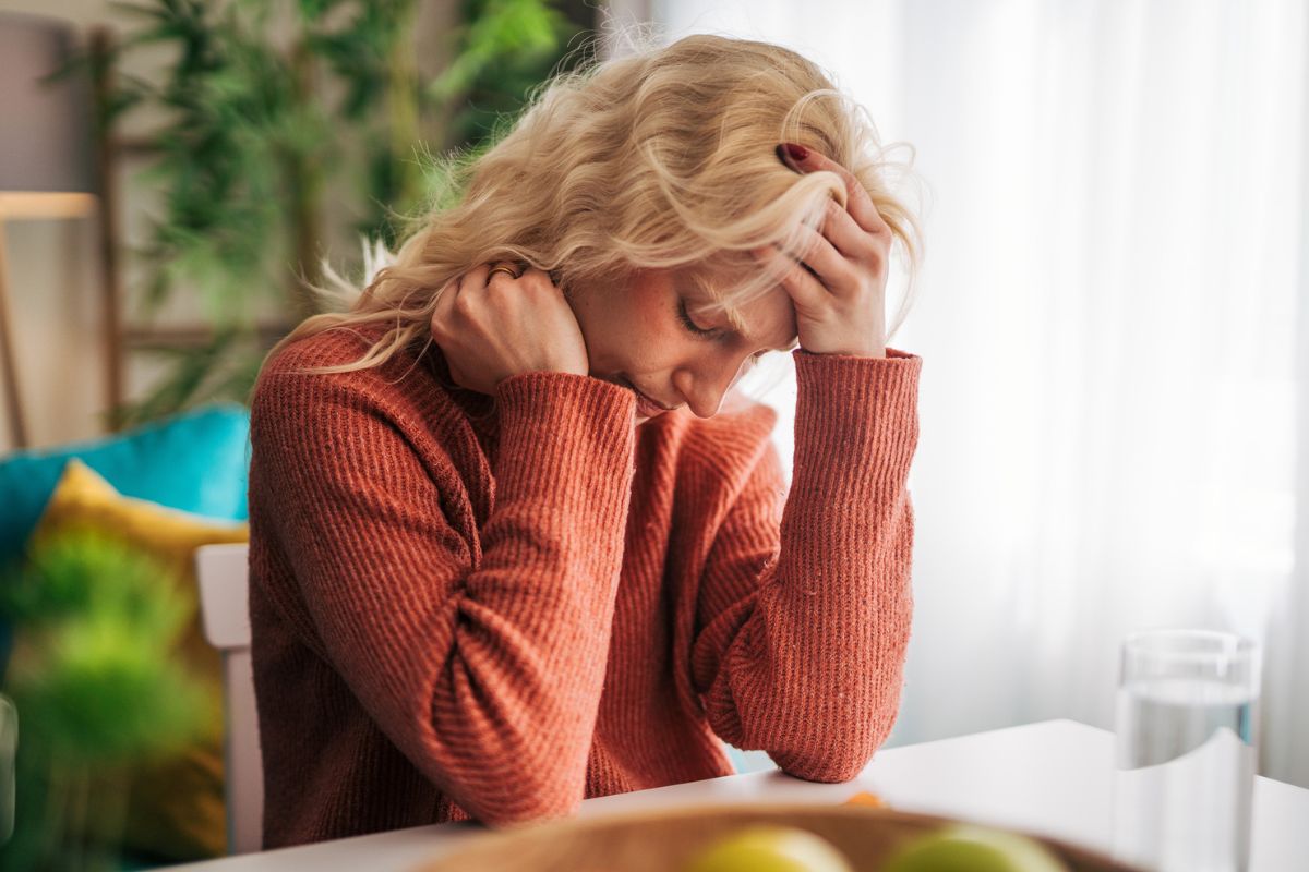 kobieta 40+ załamana