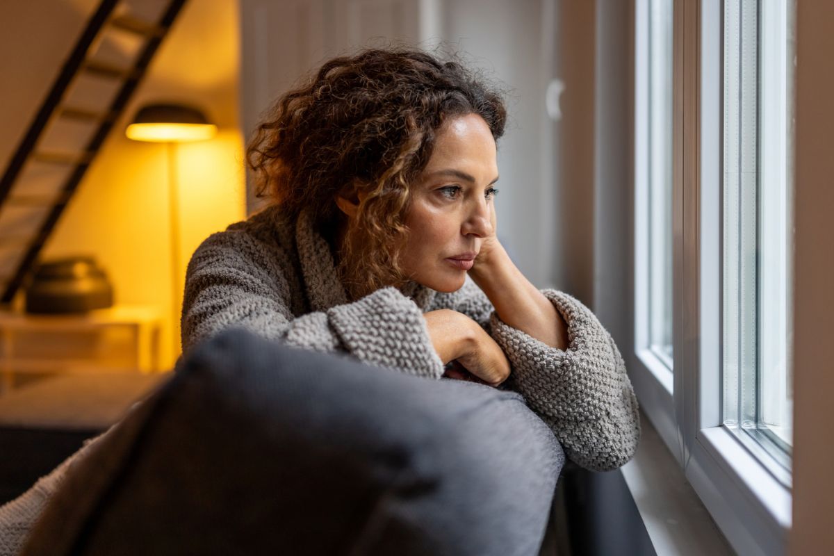 kobieta 40+ załamana