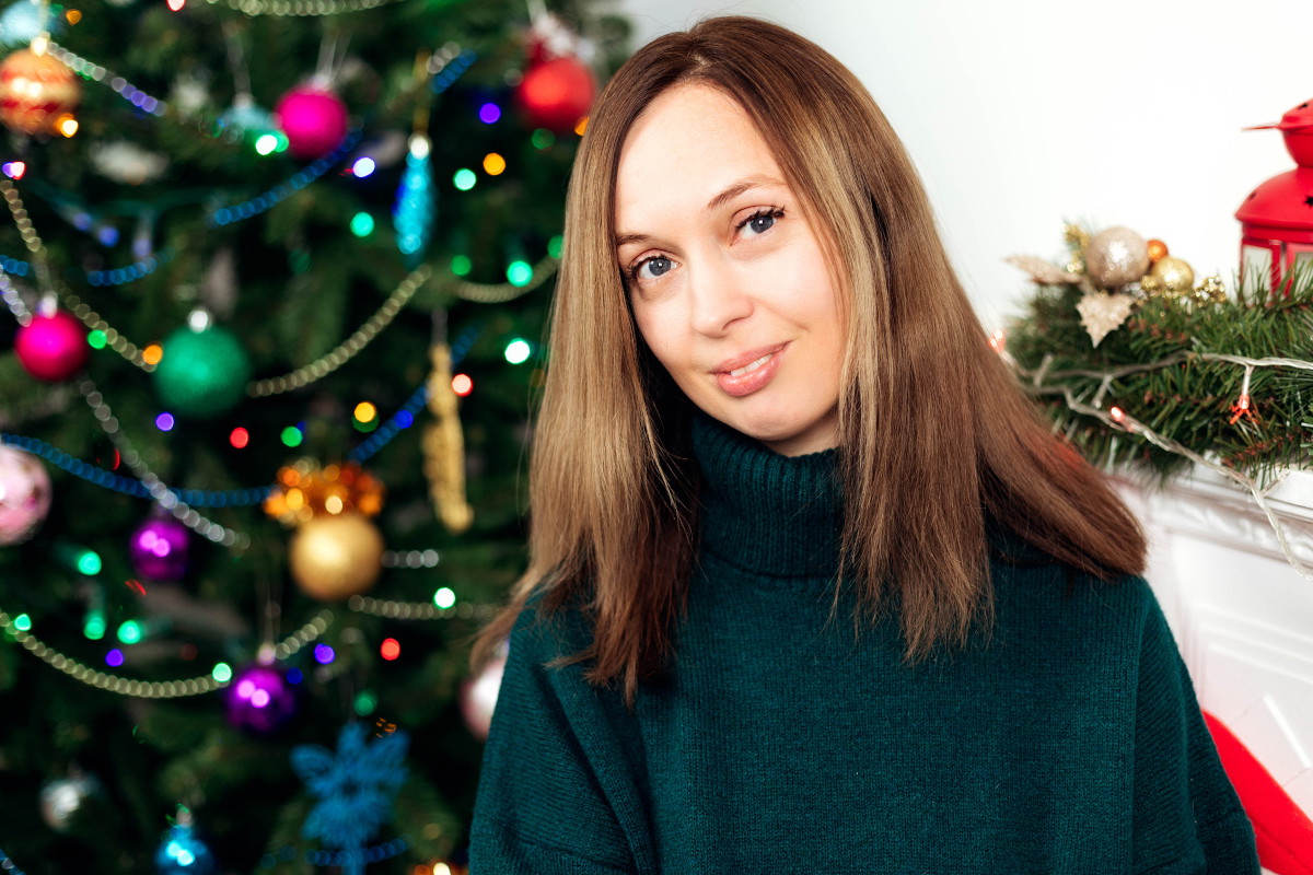 kobieta w święta