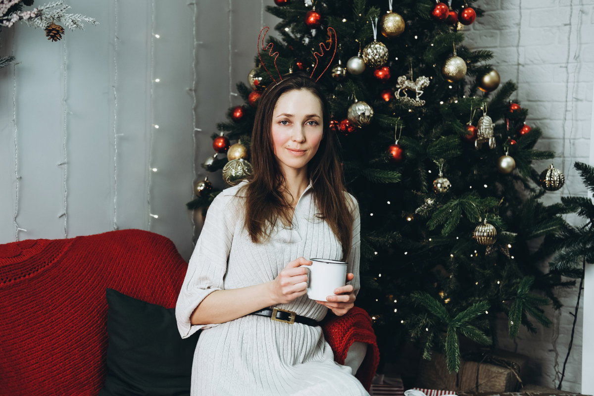 kobieta w święta