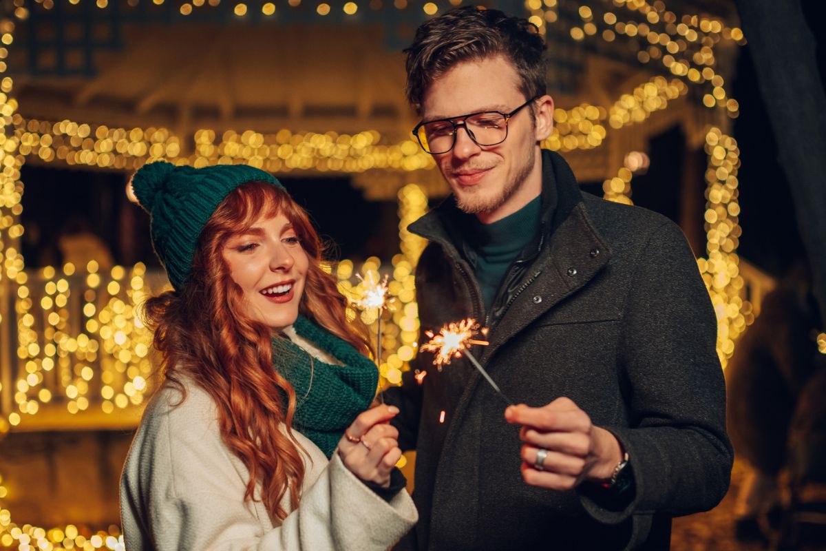 para z zimnymi ogniami