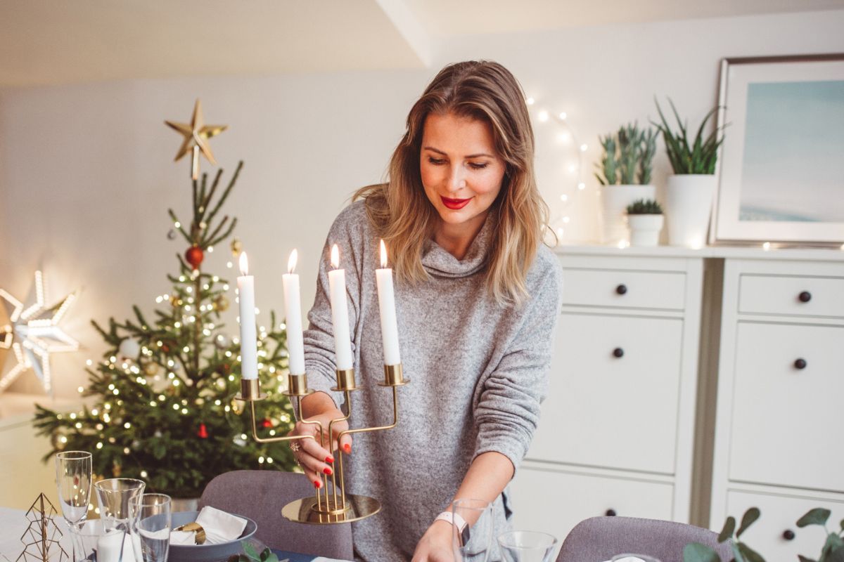 kobieta przygotowania do świąt