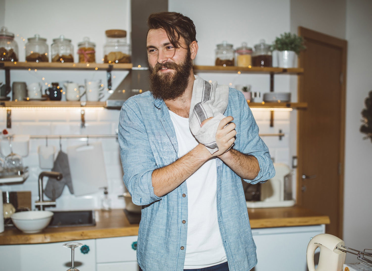 Making gingerbread cookies