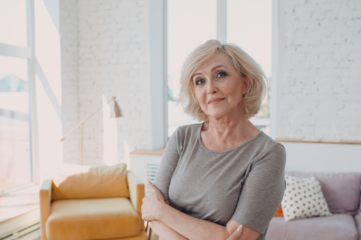 pewna siebie kobieta