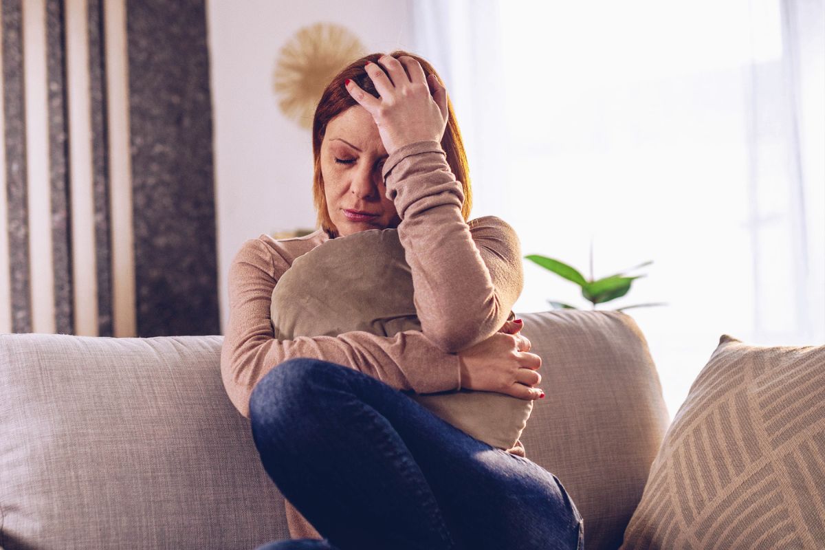 kobieta 40+ załamana