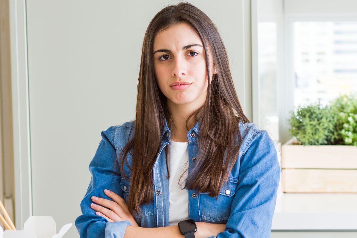 Obrażona kobieta