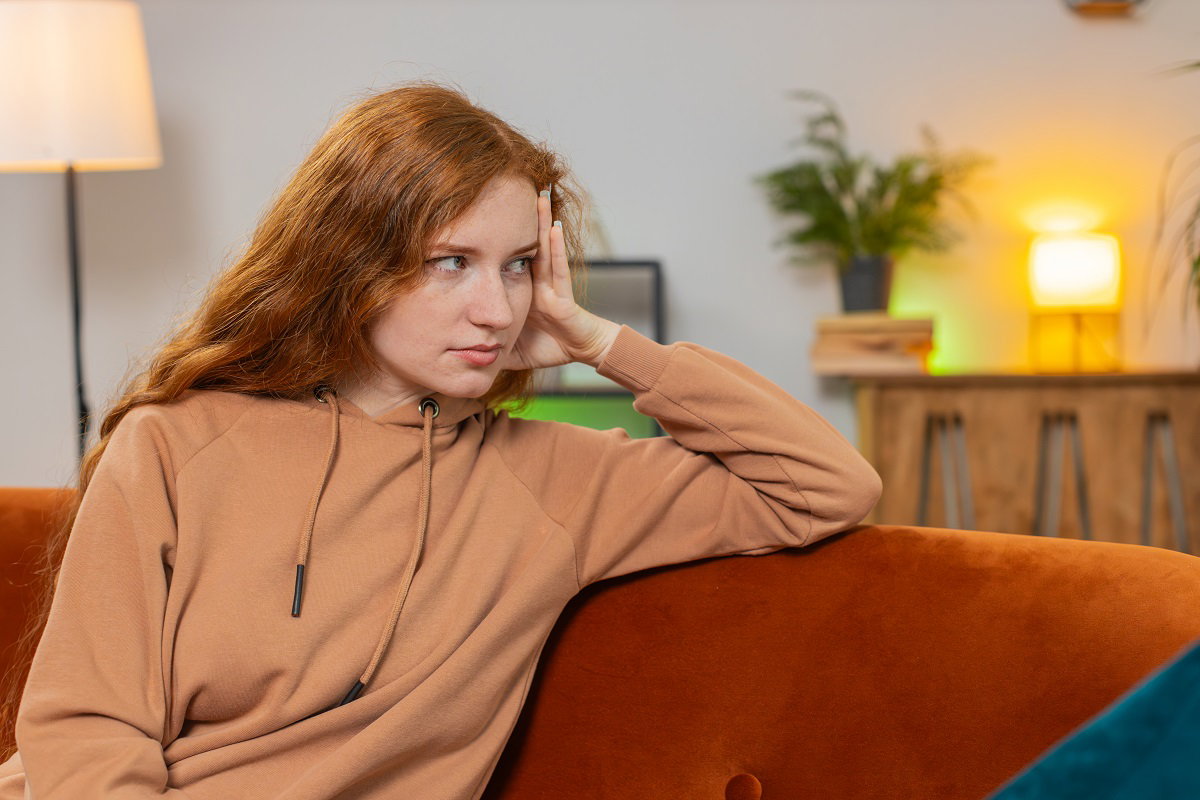 zdenerwowana dziewczyna