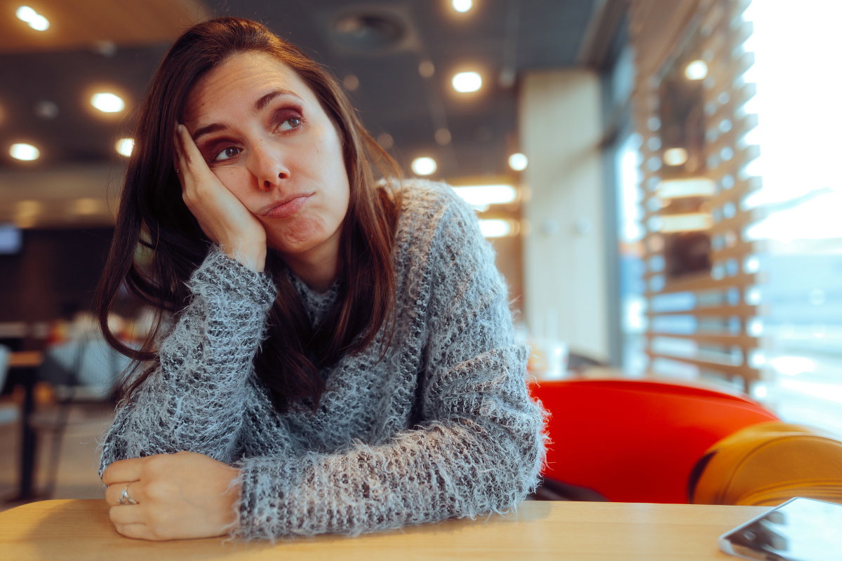 kobieta w restauracji