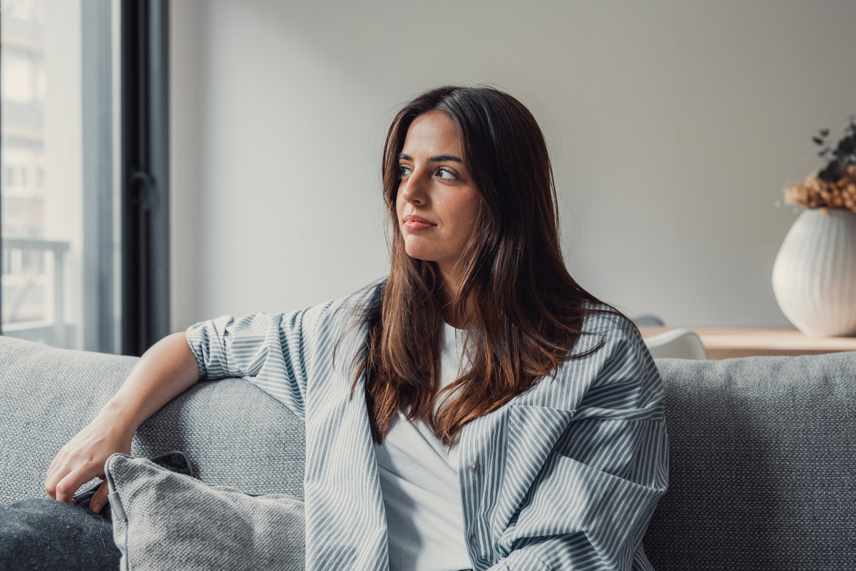 smutna kobieta