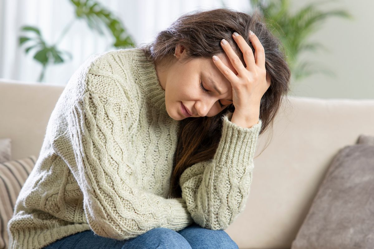 Załamana kobieta
